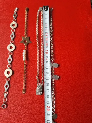 Lote 3 ,4 pulseras plata 925