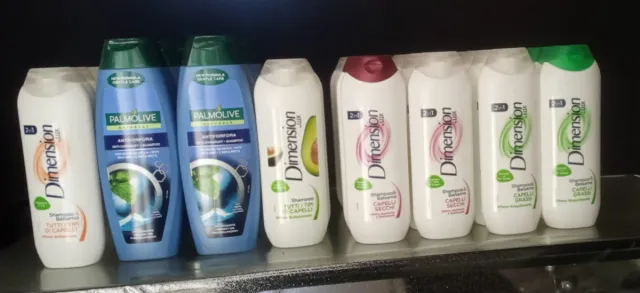 Shampoo e Balsamo Dimension 2in1 e Palmolive Antif