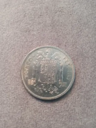 Moneda 5 Pesetas Escudo España