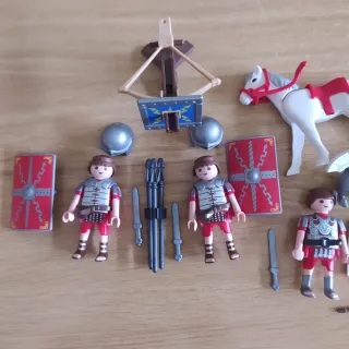 Playmobil Soldados Romanos y Caballo