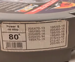 Catene neve 195 55 R16 215 40 R17 Golf Punto Focus