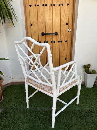 Sillónes blanco estilo chippendale