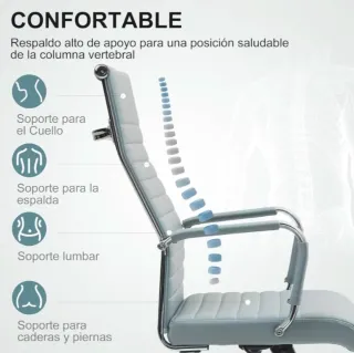 Silla de oficina Vinsetto gris