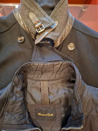 Chaqueta Massimo Dutti Negra Desmontable Gris