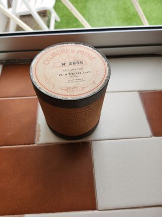 Cilindro Fonógrafo Pathé 1900-1910