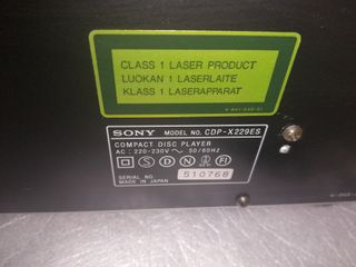 Leitor CD Sony CDP-X229ES
