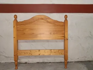 Cabecero de pino estilo rústico de 90cm de ancho