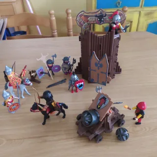 Playmobil Fortaleza Medieval Bárbaros Mongoles