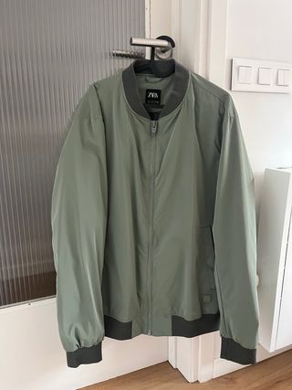 Chaqueta Bomber Zara Verde