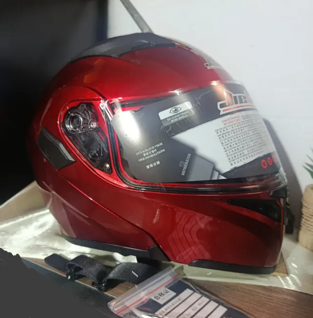 Nuevo Casco Talla L Moto Modular Rojo Amazon 