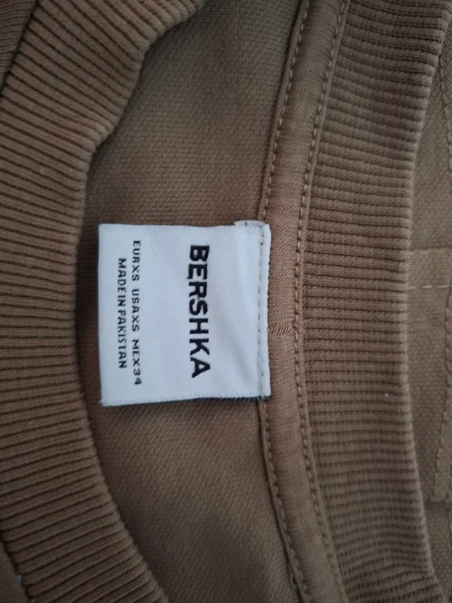 Camiseta Bershka Marrón Talla XS