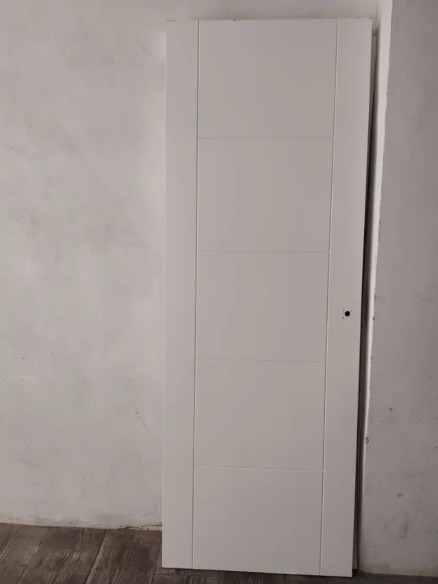 2 Puertas Macizas Pino Lacadas Blanco