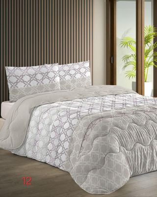 Edredón Nórdico Reversible Beige/Blanco