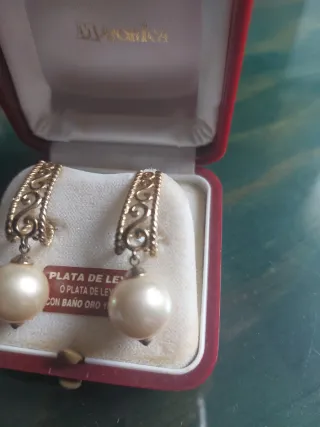 Pendientes Majorica Perlas Oro