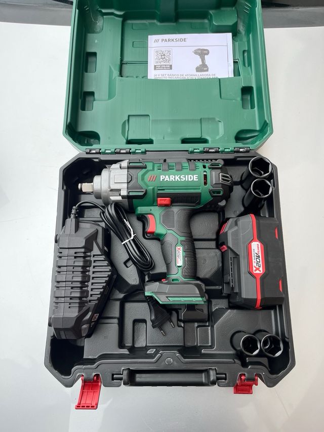 Atornilladora de impacto Parkside 20V 400Nm NUEVA
