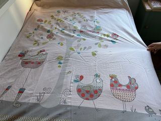 Funda nórdica infantil con pollitos