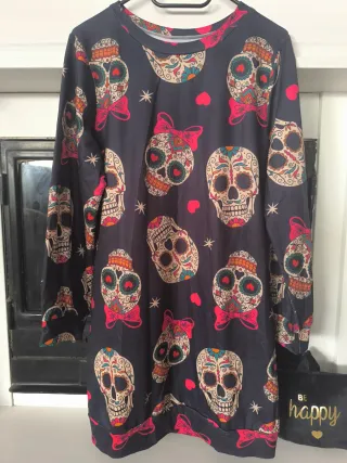 Vestido Sudadera Halloween Calaveras