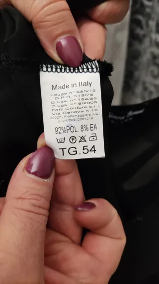 Casacca Forti Couture Nera Tg. 54