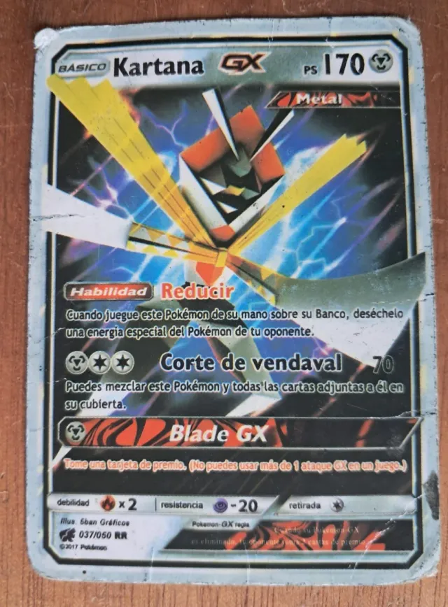 Carta Pokémon Kartana GX Rara