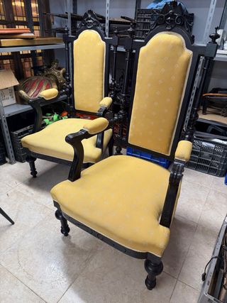 Sillas Ceremoniales Falleras Madera Negra