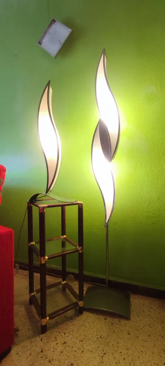 Juego 2 Lámparas Salón + 2 apliques de pared