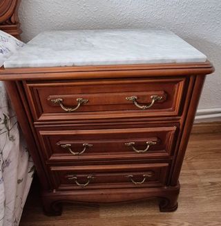 Conjunto muebles dormitorio madera maciza 135cm