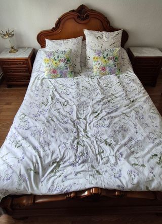 Conjunto muebles dormitorio madera maciza 135cm