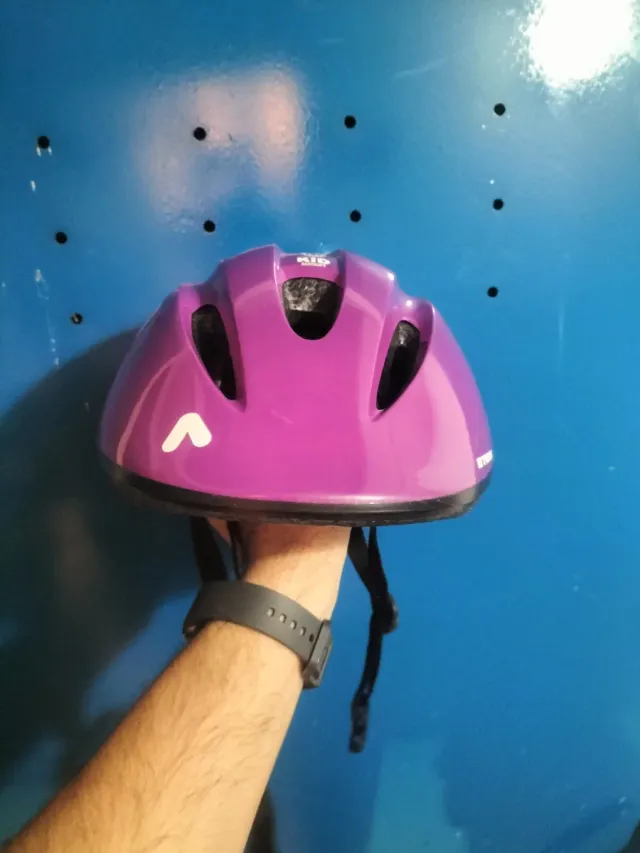 Casco Bicicleta B'TWIN Morado