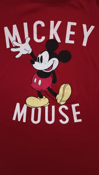 Camiseta Disney Mickey Mouse Roja Talla M