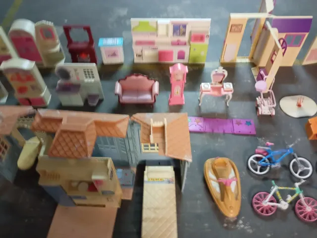 Casa de muñecas Barbie rosa y verde