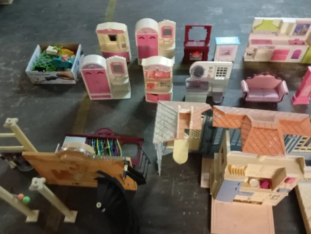 Casa de muñecas Barbie rosa y verde