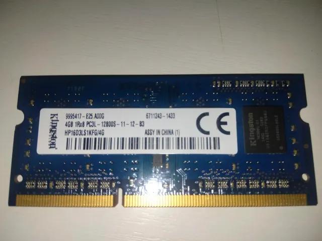 Memoria RAM Kingston 4GB PC3L-12800S