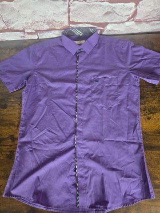 Burberry London Camisa, M, Slim Fit, 100% Algodon