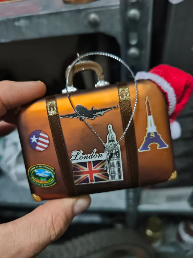 Maleta Adorno Navideño Viajes