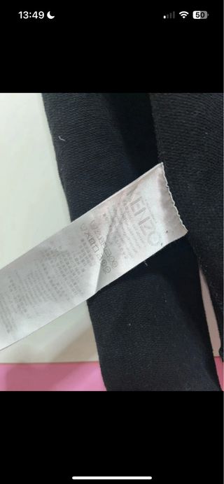 Sudadera Kenzo Negra con Tigre Bordado