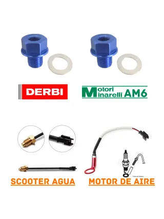 MEDIDOR DE TEMPERATURA KOSO COM ADAPTADOR DERBI