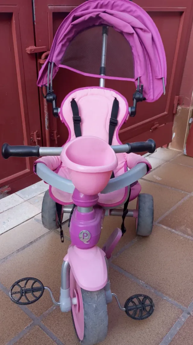Triciclo para bebé rosa