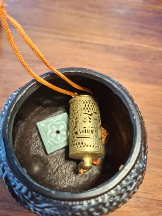 Dispensador incienso dragón bronce chino