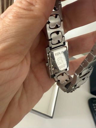 Reloj Tous Oso Plata y Blanco