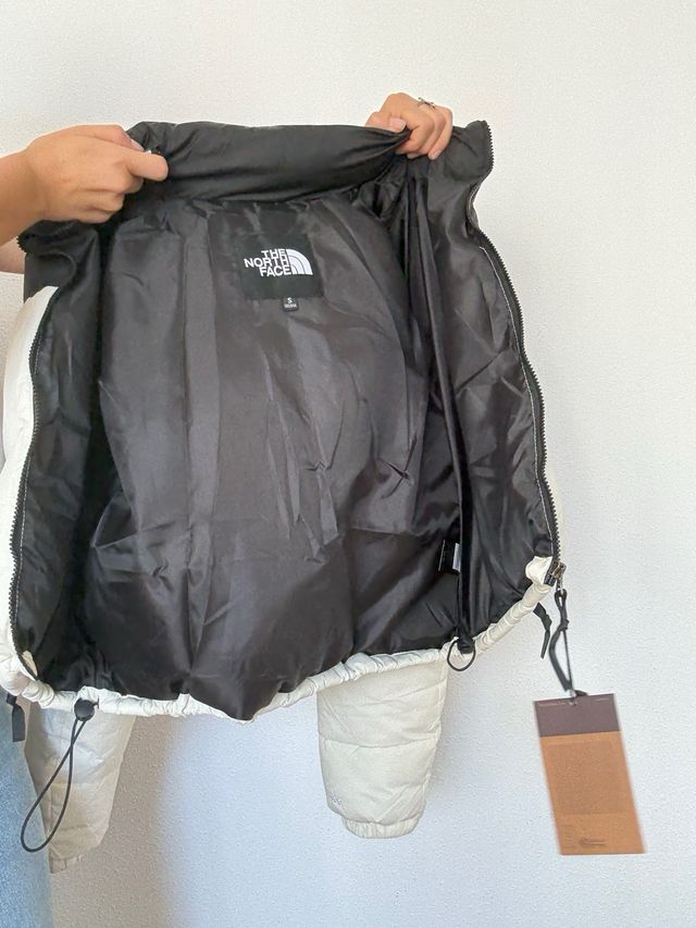 Chaqueta The North Face bicolor puffer crop 