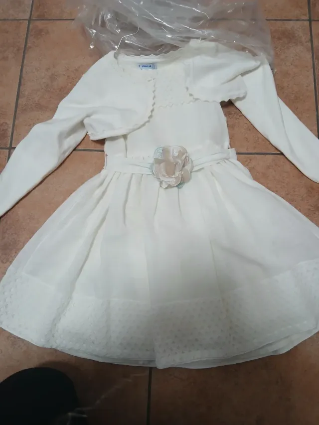 Abito da cerimonia bimba bianco