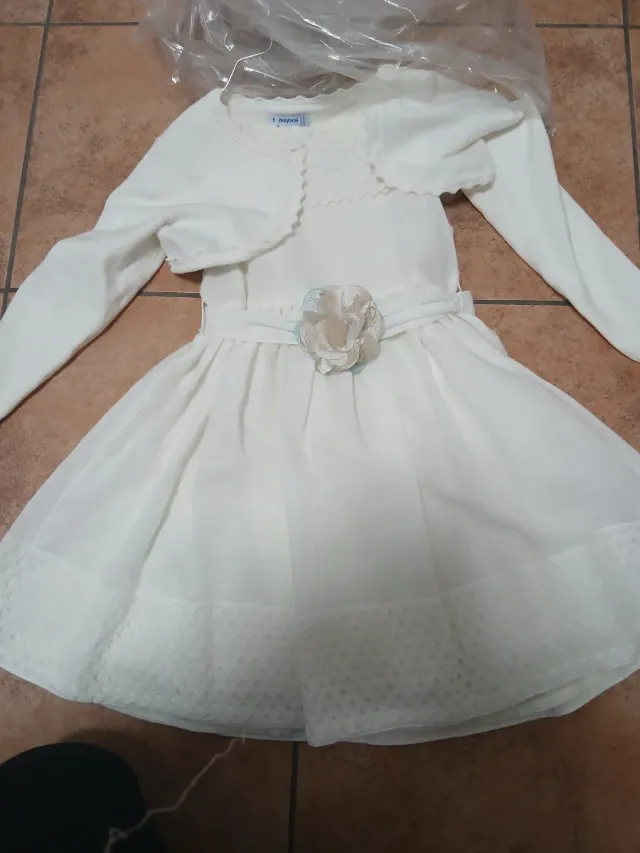 Abito da cerimonia bimba bianco