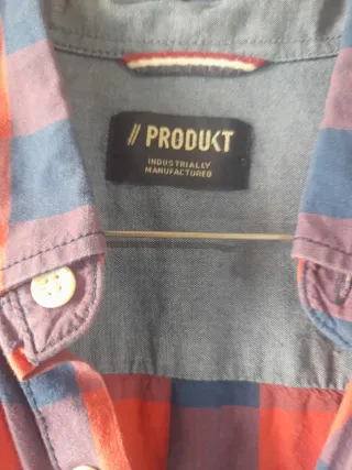 Camisa juvenil cuadros M