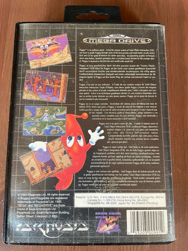 Puggsy Mega Drive Sega