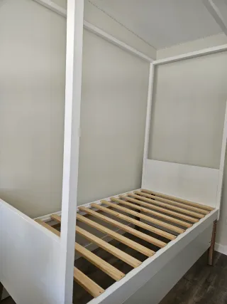 Cama con estructura dosel 90x190 Sweet Maison du M