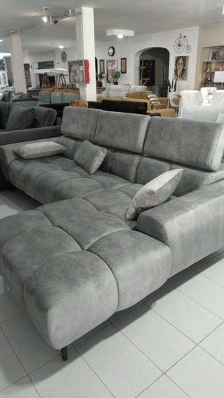 Sofá Chaiselongue Neizan Gris