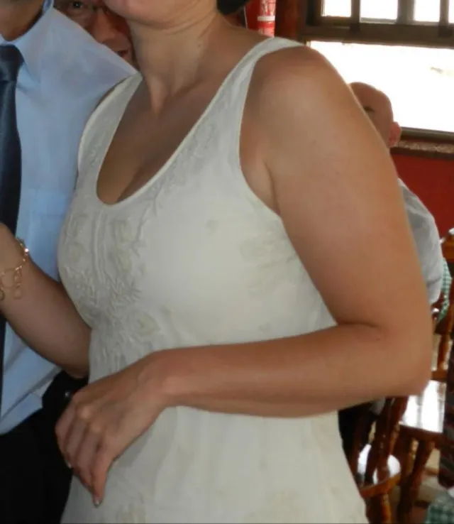 Vestido Zara encaje.