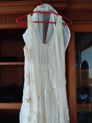 Vestido Zara encaje.