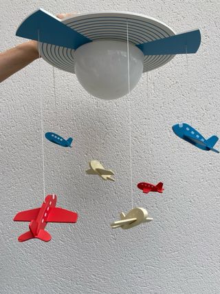 Plafón LED infantil con aviones