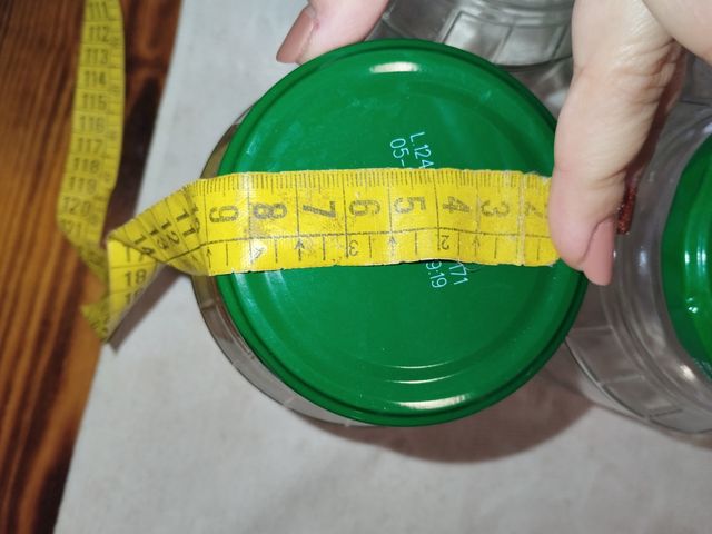 Lote 9 Botes Cristal con Tapa Verde para conserva